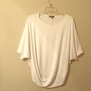 Vince Draped Front Dolman Batwing Modal Tee M/L